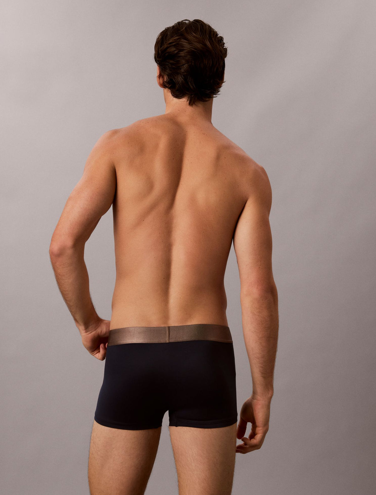 Brushed Microfiber Stretch Bronze Low Rise Trunk - Calvin Klein Underwear