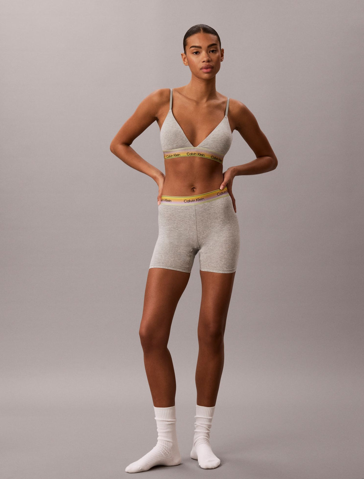 Icon Cotton Modal Pride Lightly Lined Triangle Bra - Calvin Klein Underwear