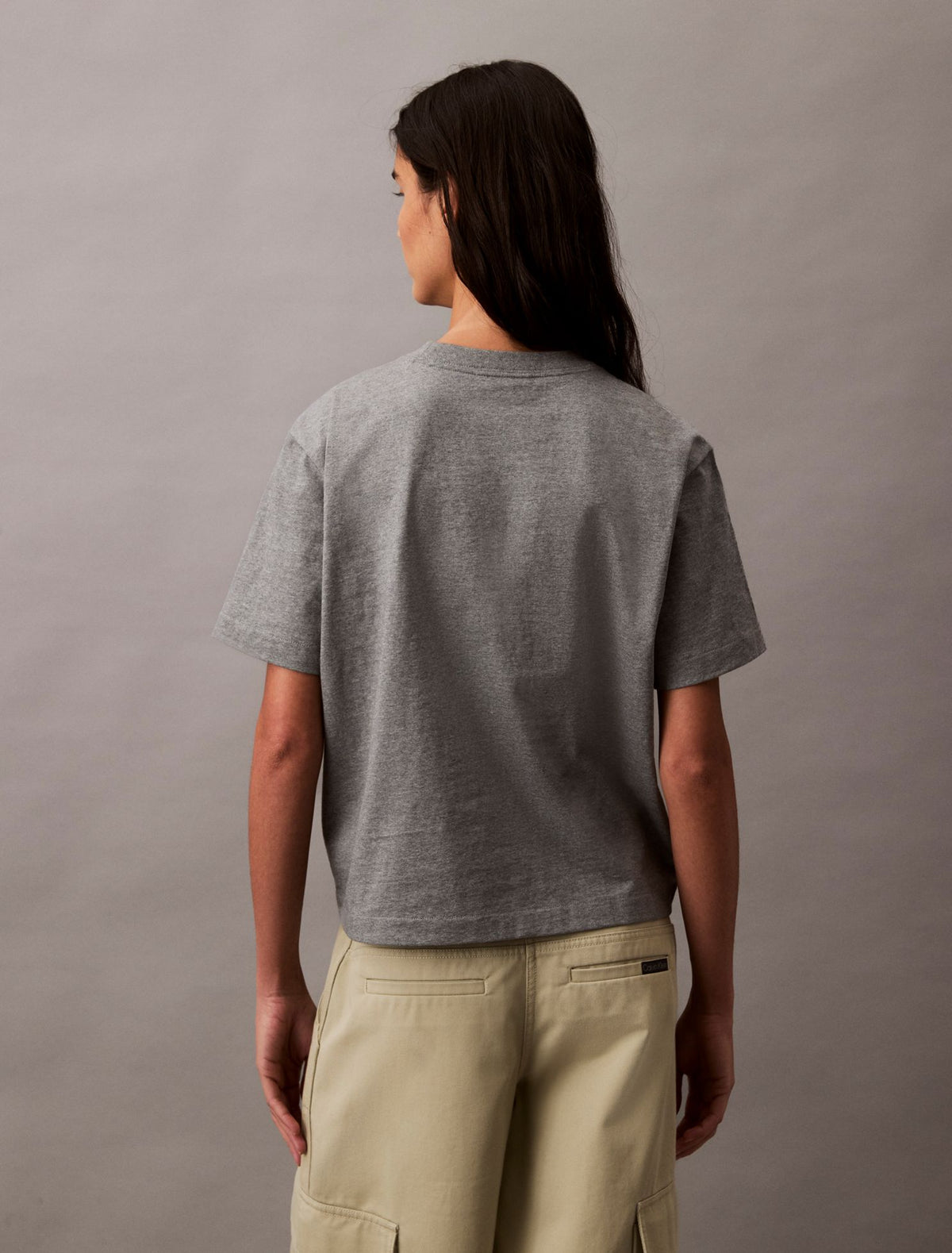 Standard Logo Boxy Fit Crewneck T-Shirt - Calvin Klein Women