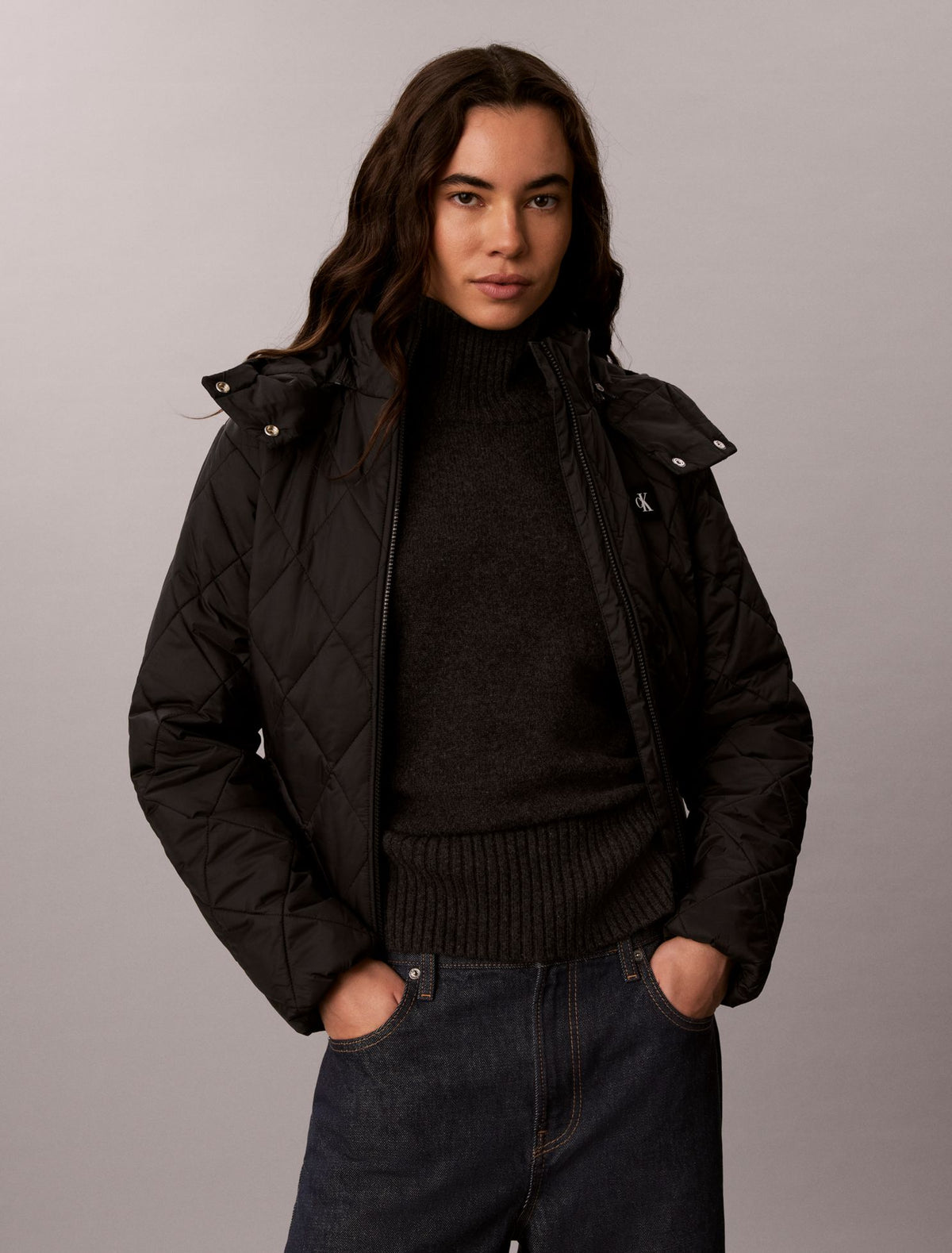 Quilted Hooded Puffer Jacket - Calvin Klein Women