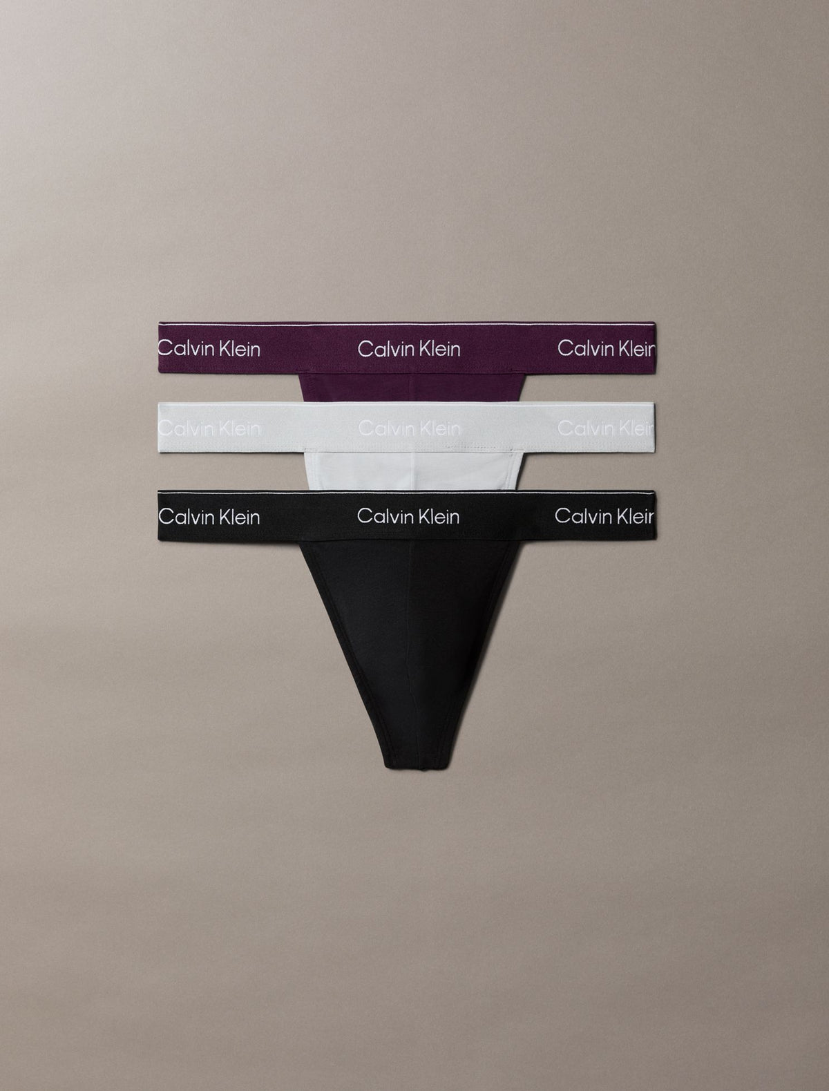 Icon Cotton Stretch 3-Pack Thong - Calvin Klein Underwear
