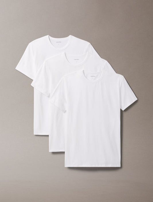 Cotton Stretch Blend 3-Pack Slim Fit Crewneck T-Shirt - Calvin Klein Underwear