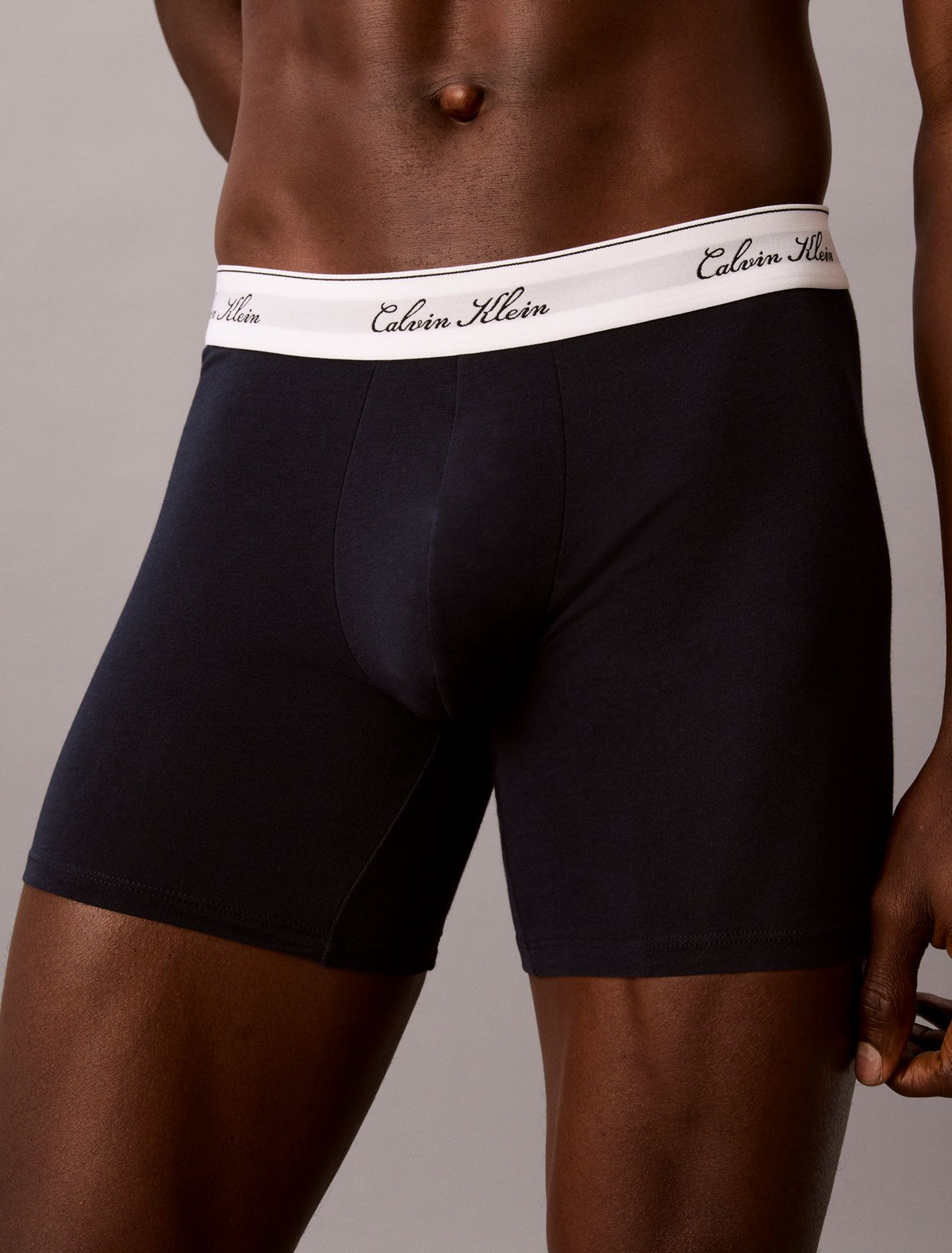 Icon Cotton Stretch Script 3-Pack Boxer Brief - Calvin Klein Underwear