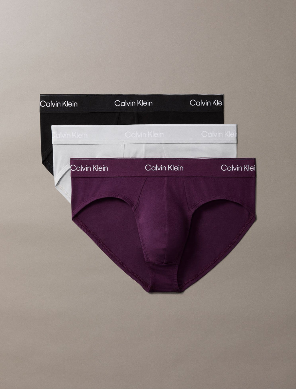 Icon Cotton Stretch 3-Pack Hip Brief - Calvin Klein Underwear