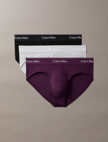 Icon Cotton Stretch 3-Pack Hip Brief - Calvin Klein Underwear