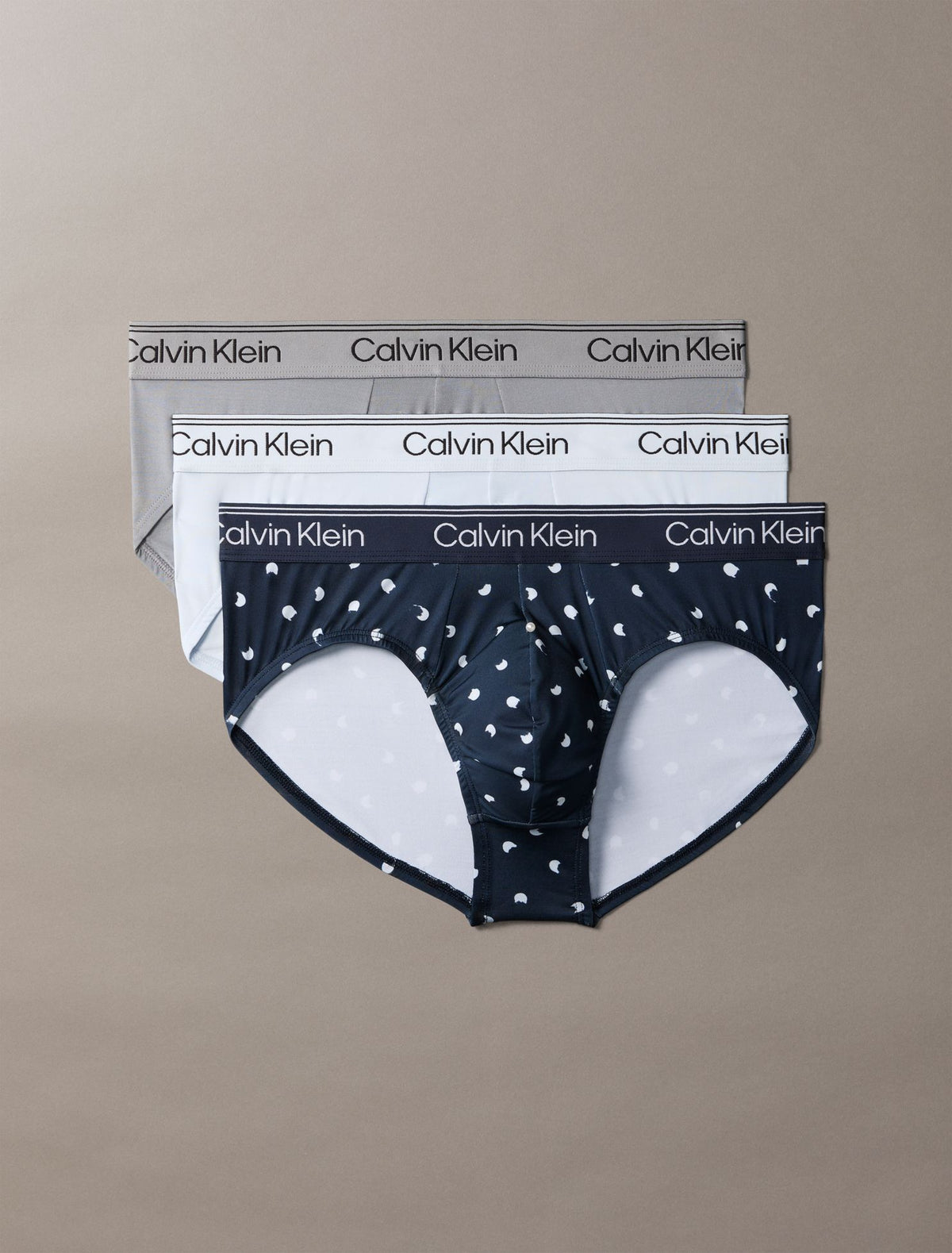 Microfiber Stretch 3-Pack Hip Brief - Calvin Klein Underwear