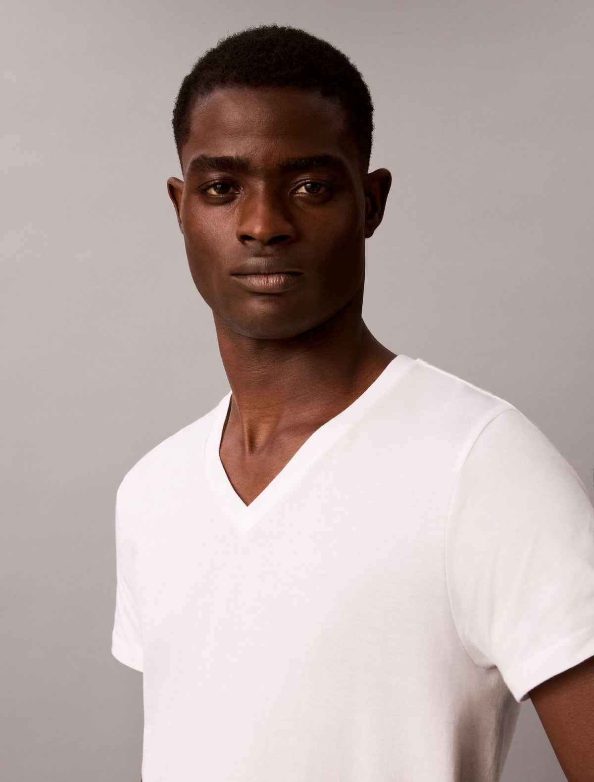 Cotton Classics 5-Pack Classic Fit V-Neck T-Shirt - Calvin Klein Underwear