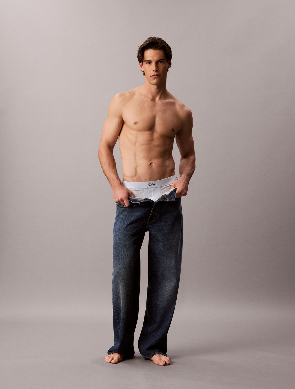 Cotton Stretch Script Patch Boxer Brief - Calvin Klein Underwear