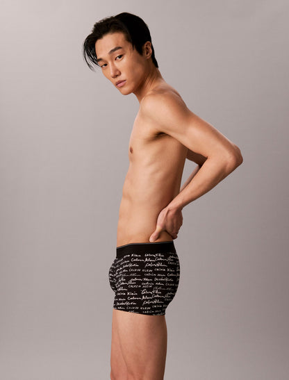 Graphic Monogram Microfiber Stretch Low Rise Trunk - Calvin Klein Underwear