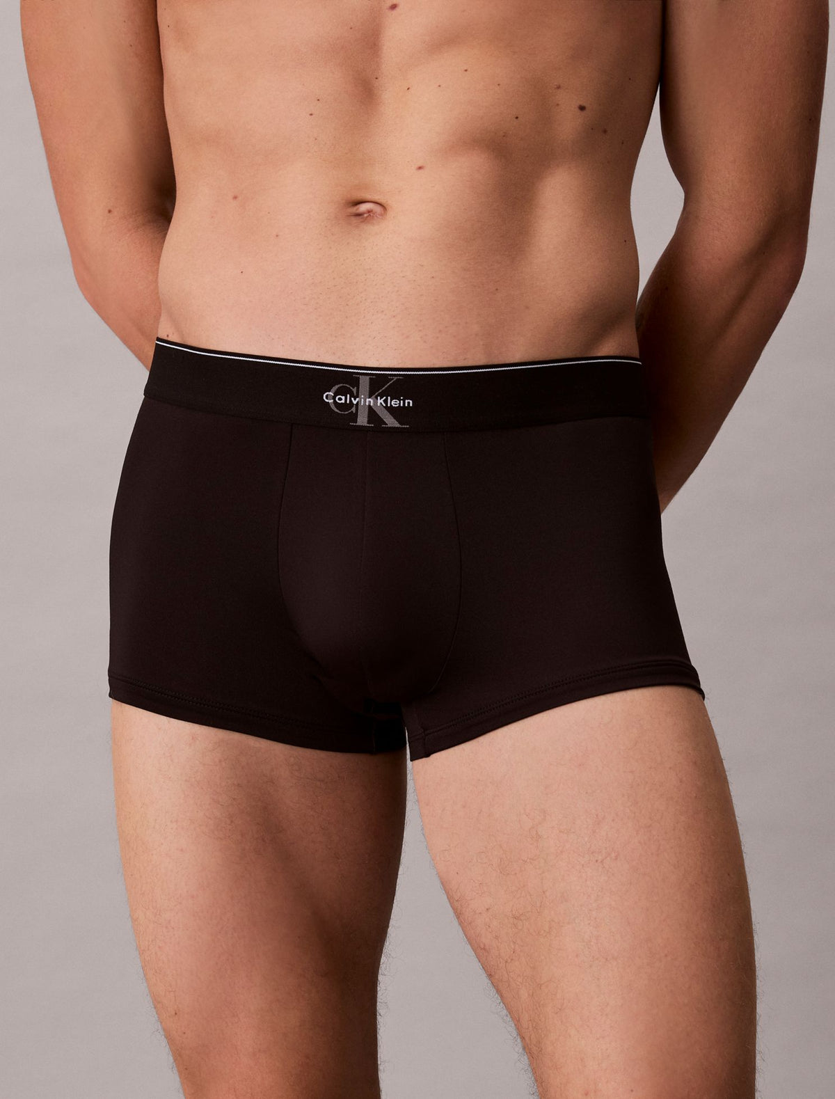 Graphic Monogram Microfiber Stretch Low Rise Trunk - Calvin Klein Underwear