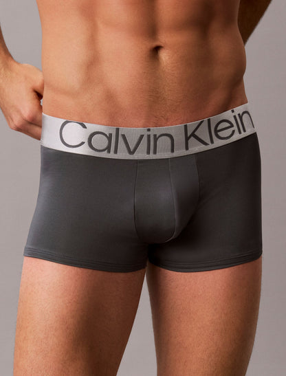 Microfiber Stretch Steel Low Rise Trunk - Calvin Klein Underwear