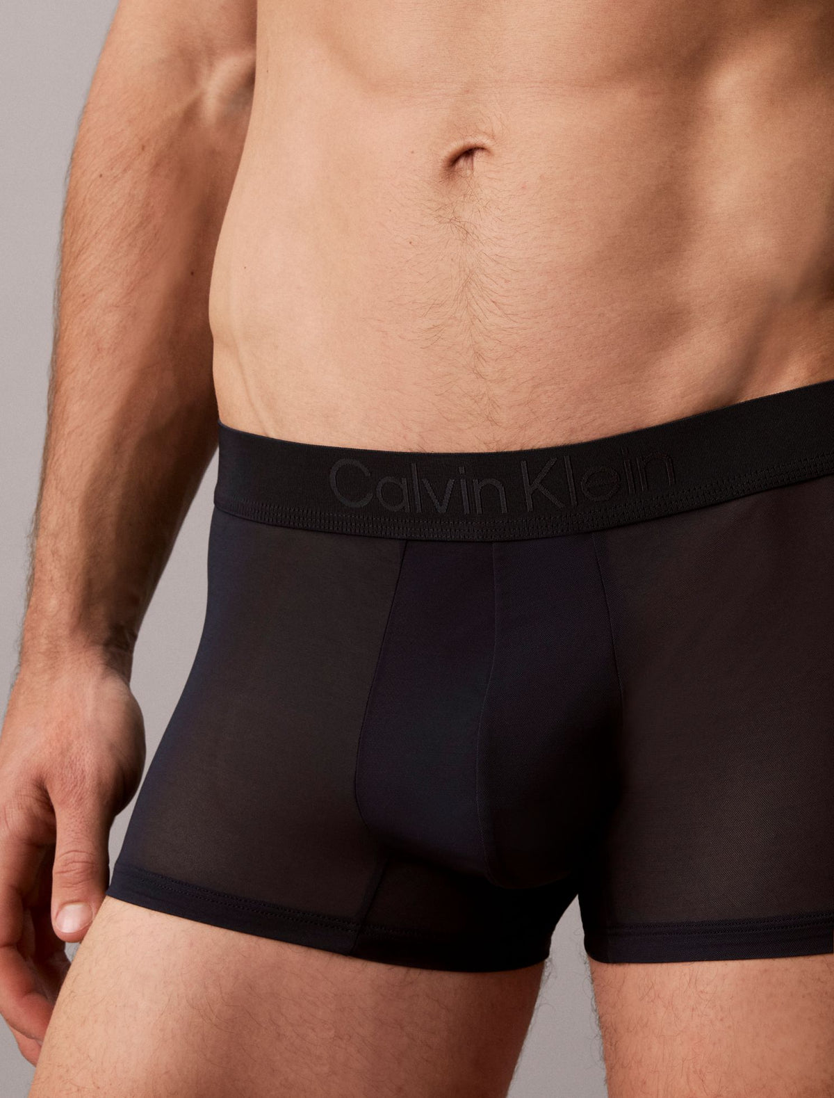 CK Black Sheer Mesh Trunk - Calvin Klein Underwear