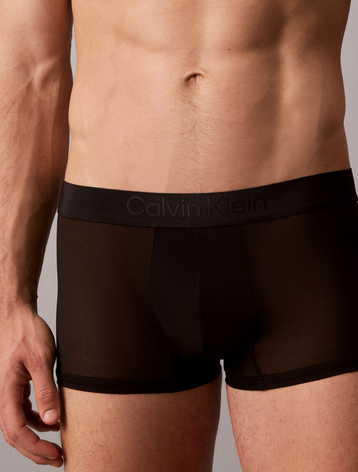 CK Black Sheer Mesh Trunk - Calvin Klein Underwear