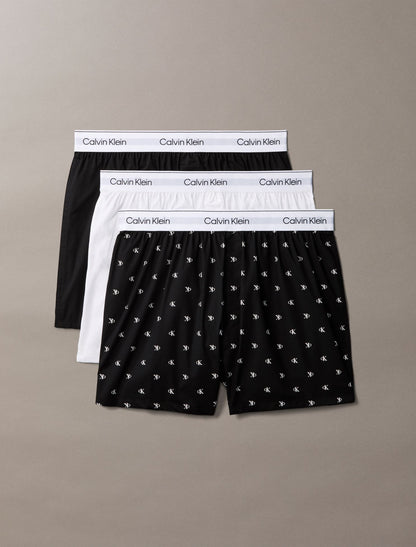 Icon Cotton Stretch 3-Pack Slim Boxer - Calvin Klein Underwear
