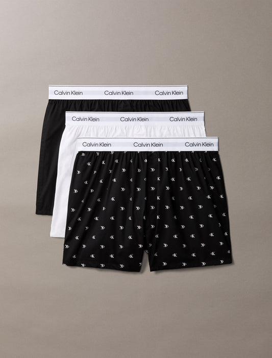 Icon Cotton Stretch 3-Pack Slim Boxer - Calvin Klein Underwear