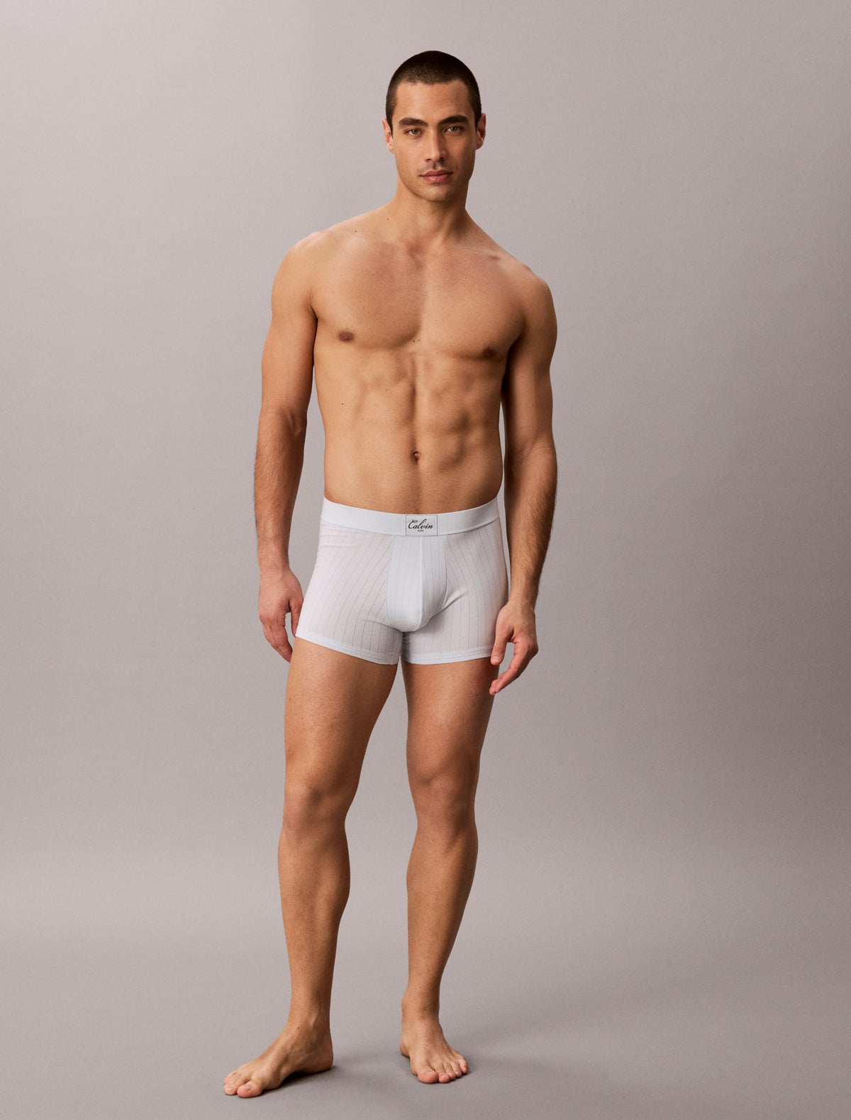 Cotton Stretch Script Patch Trunk - Calvin Klein Underwear