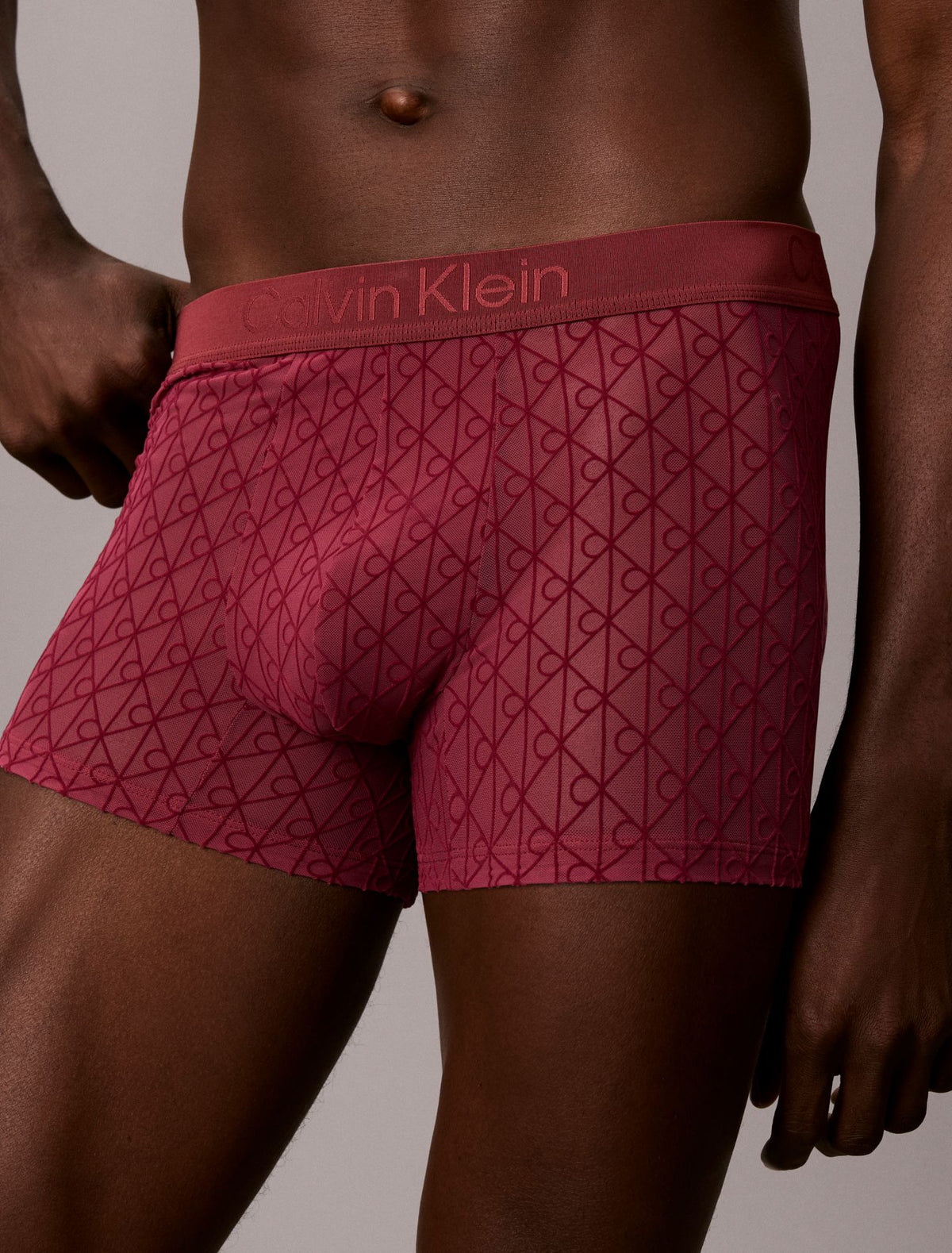 CK Black Sheer Mesh Trunk - Calvin Klein Underwear