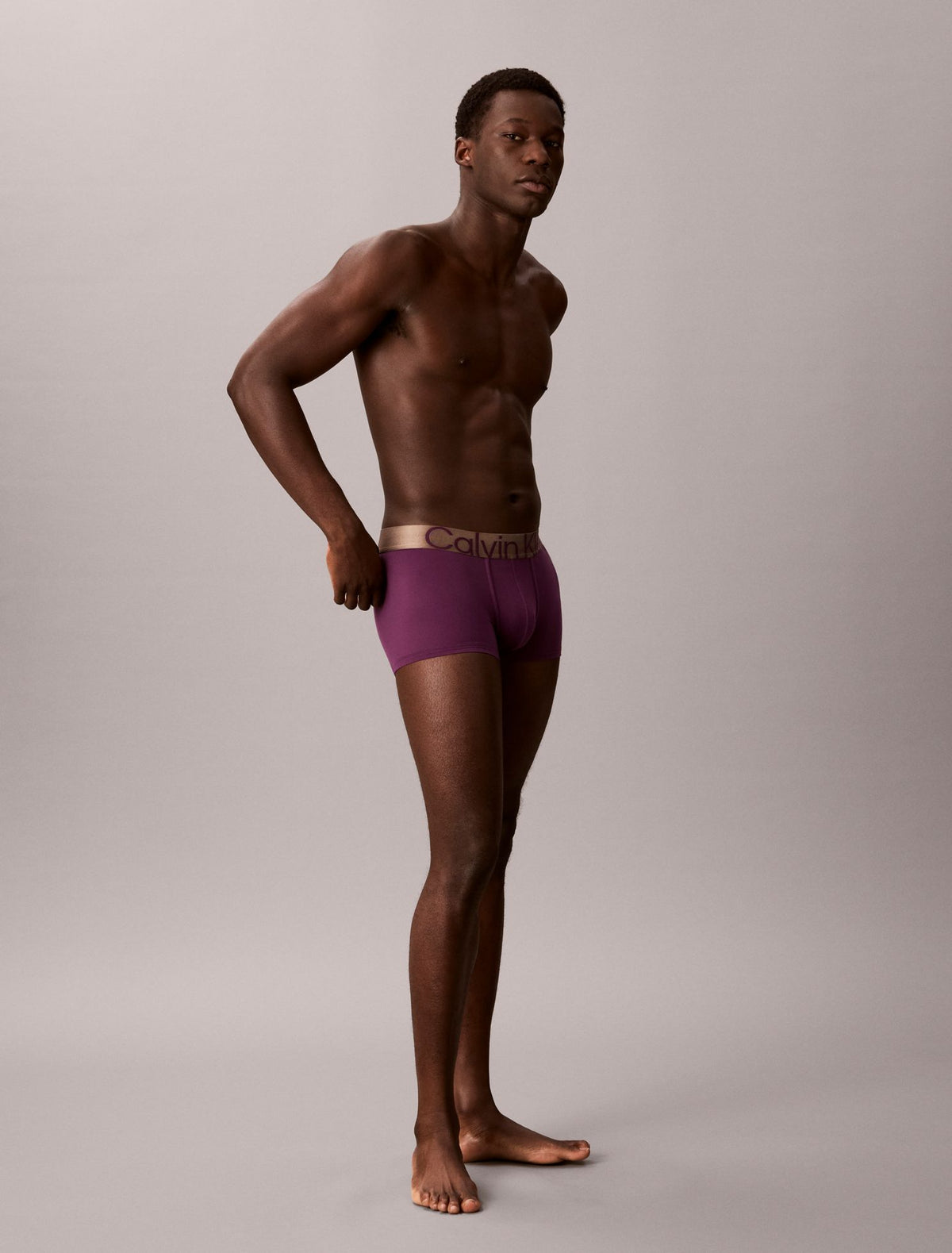 Brushed Microfiber Stretch Bronze Low Rise Trunk - Calvin Klein Underwear