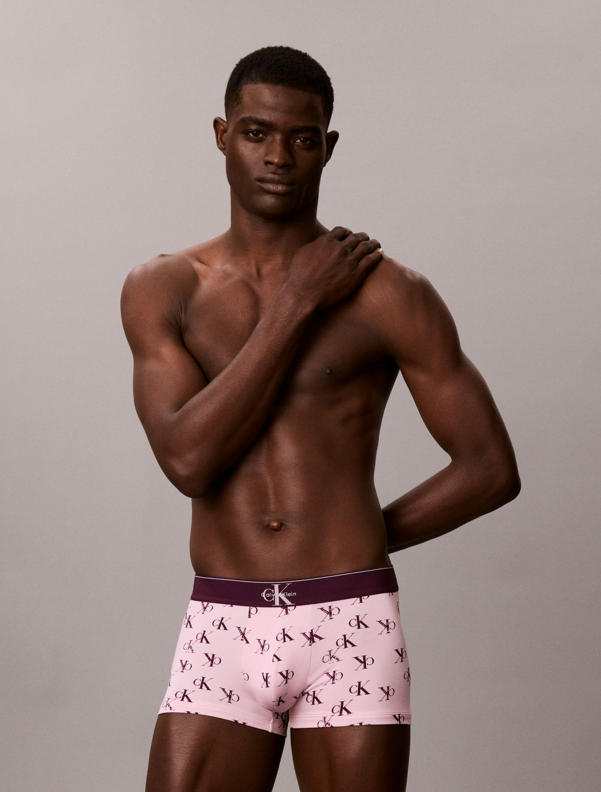 Graphic Monogram Microfiber Stretch Low Rise Trunk - Calvin Klein Underwear