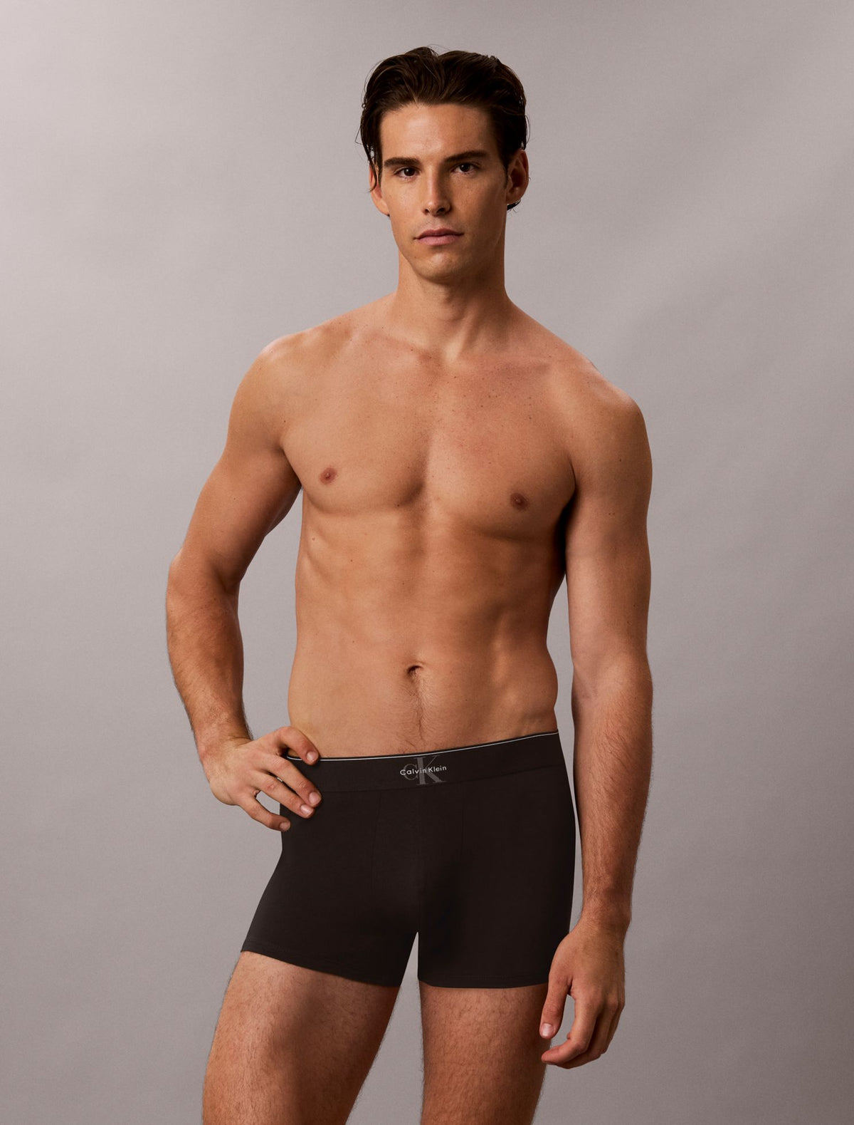 Graphic Monogram Cotton Stretch 3-Pack Trunk - Calvin Klein Underwear