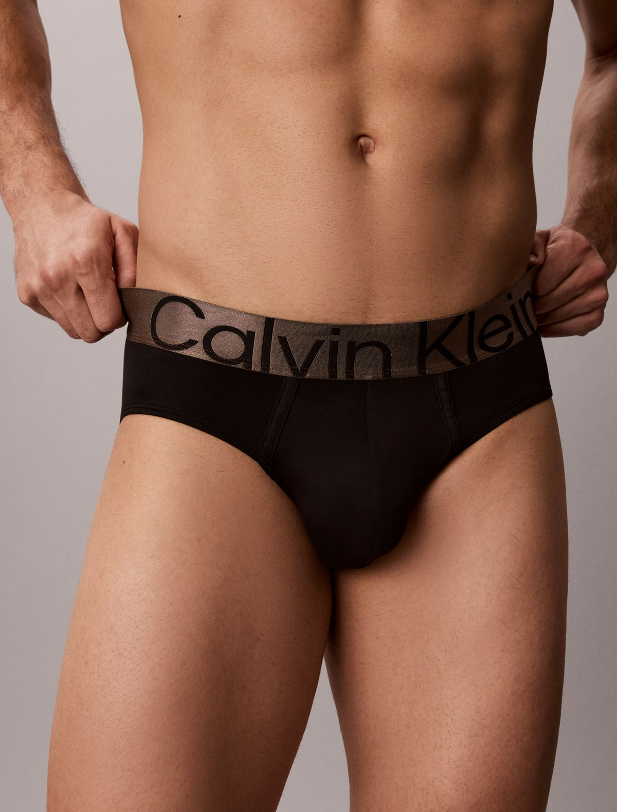 Brushed Microfiber Stretch Bronze Hip Brief - Calvin Klein Underwear