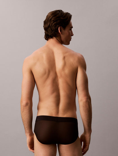 CK Black Sheer Mesh Hip Brief - Calvin Klein Underwear