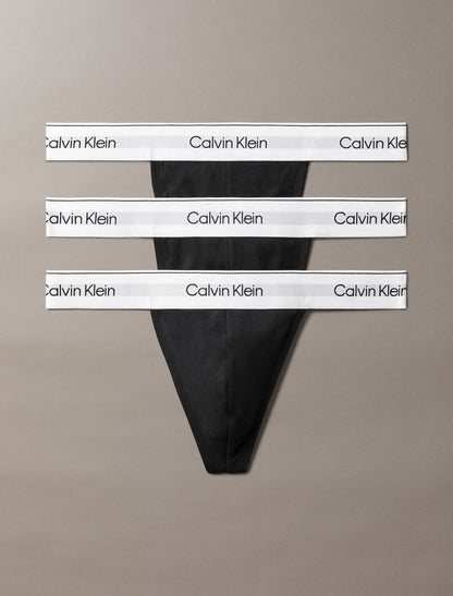 Icon Cotton Stretch 3-Pack Thong - Calvin Klein Underwear
