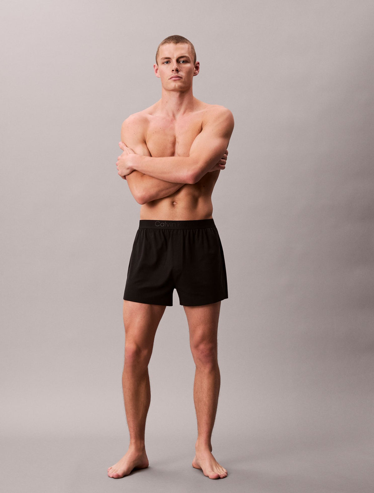 CK Black Lounge Slim Knit Boxer - Calvin Klein Underwear