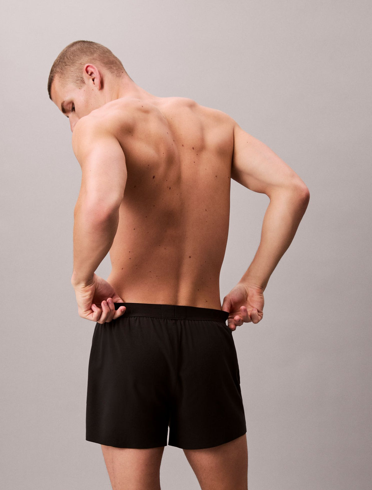 CK Black Lounge Slim Knit Boxer - Calvin Klein Underwear