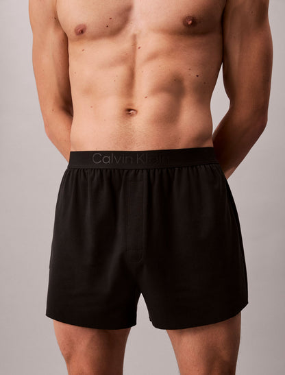 CK Black Lounge Slim Knit Boxer - Calvin Klein Underwear