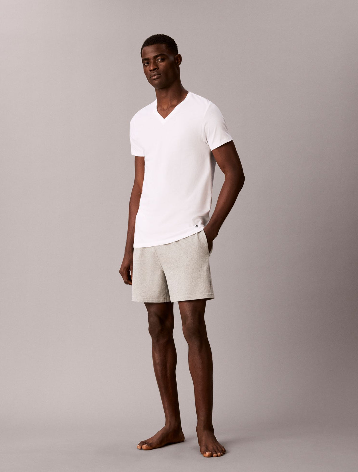 Cotton Classics 3-Pack Classic Fit V-Neck T-Shirt - Calvin Klein Underwear