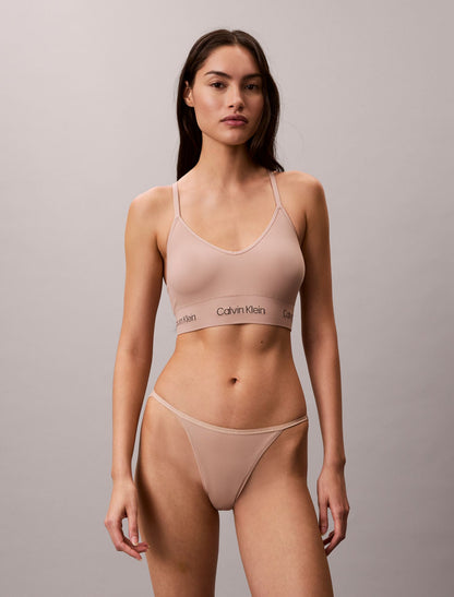 Microfiber Seamless Rib Lightly Lined Bralette - Calvin Klein Underwear
