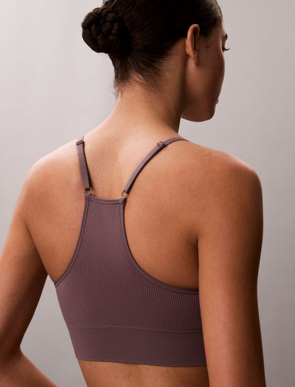 Microfiber Seamless Rib Lightly Lined Bralette - Calvin Klein Underwear