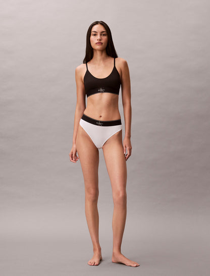 Graphic Monogram Microfiber Stretch Unlined Bralette - Calvin Klein Underwear