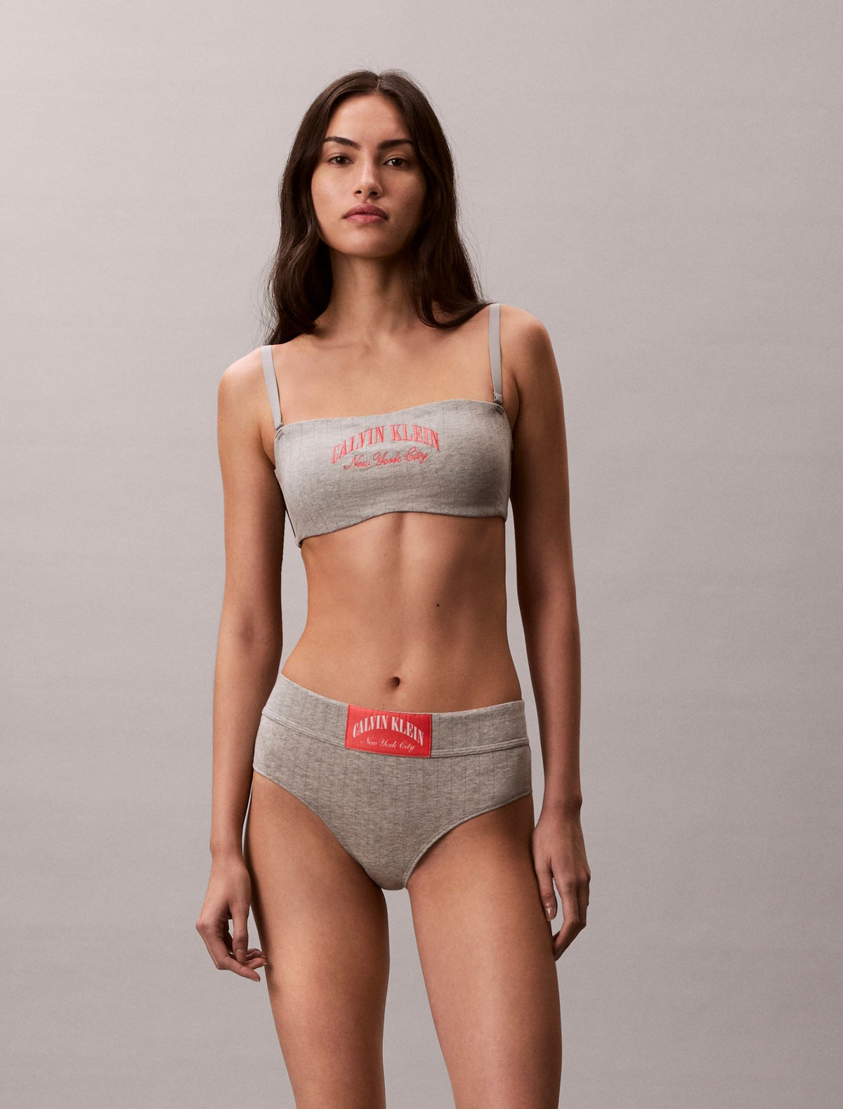 Heritage Classic Cotton Stretch Lightly Lined Bandeau Bralette - Calvin Klein Underwear