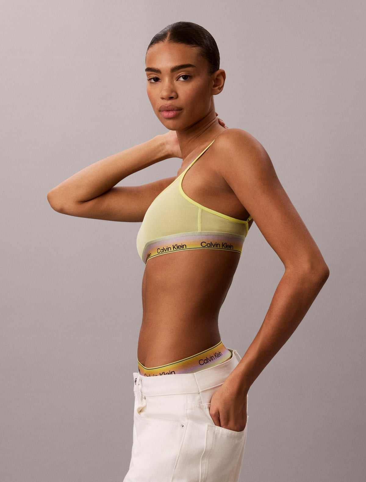 Icon Mesh Pride Unlined Bralette - Calvin Klein Underwear