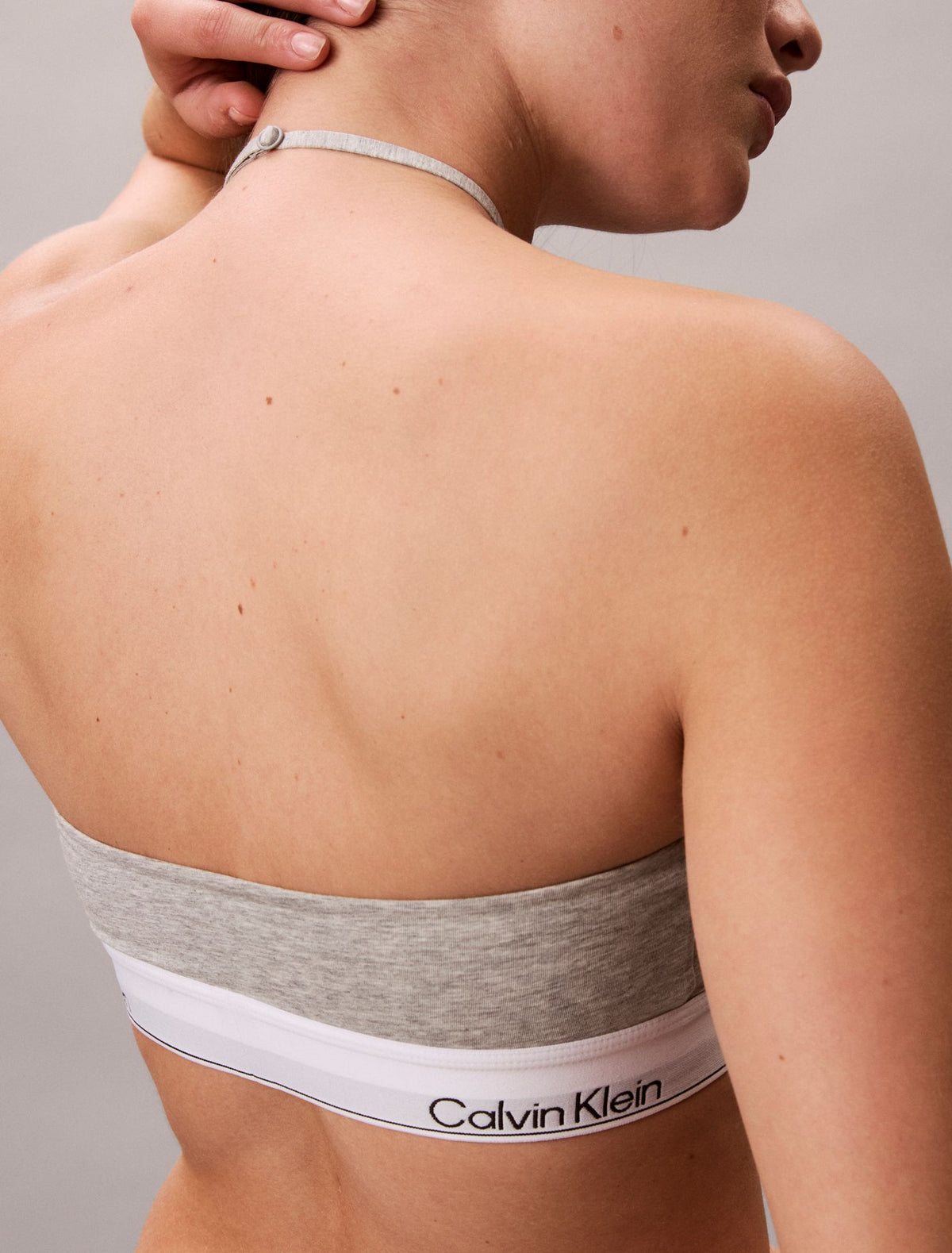 Icon Cotton Modal Unlined Halter Bralette - Calvin Klein Underwear