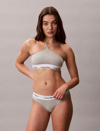 Icon Cotton Modal Unlined Halter Bralette - Calvin Klein Underwear