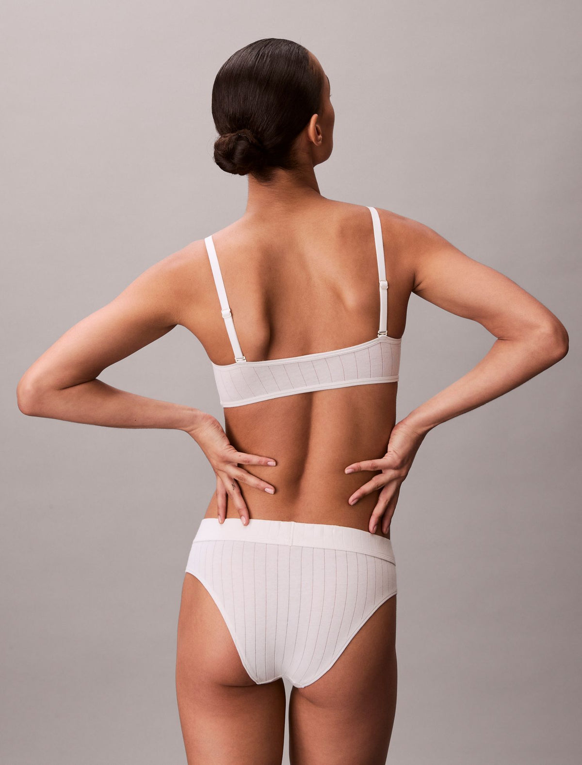 Heritage Classic Cotton Stretch Lightly Lined Bandeau Bralette - Calvin Klein Underwear