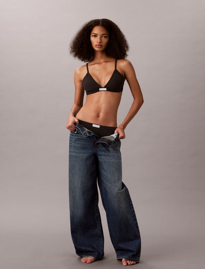 Classic Comfort Cozy Waffle Lightly Lined Triangle Bra - Calvin Klein Underwear
