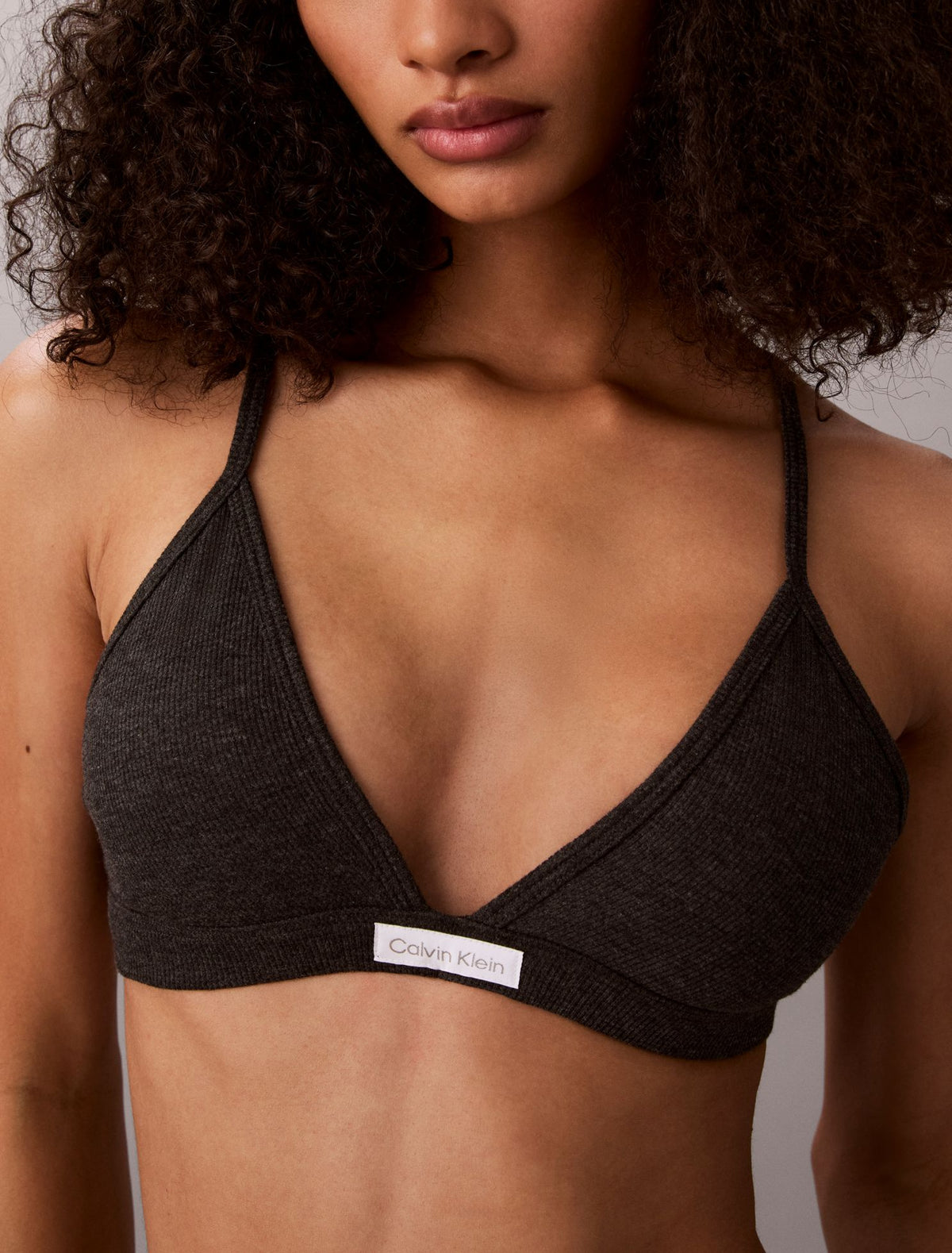 Classic Comfort Cozy Waffle Lightly Lined Triangle Bra - Calvin Klein Underwear