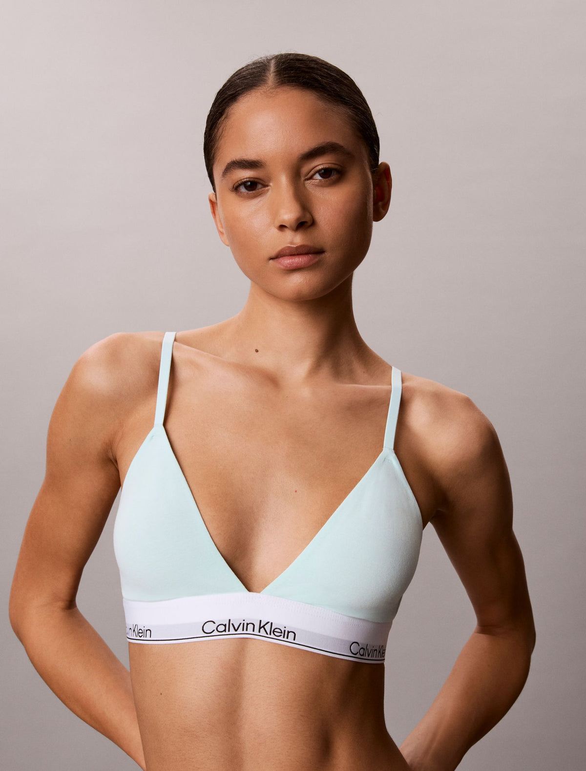 Icon Cotton Modal Lightly Lined Triangle Bralette - Calvin Klein Underwear