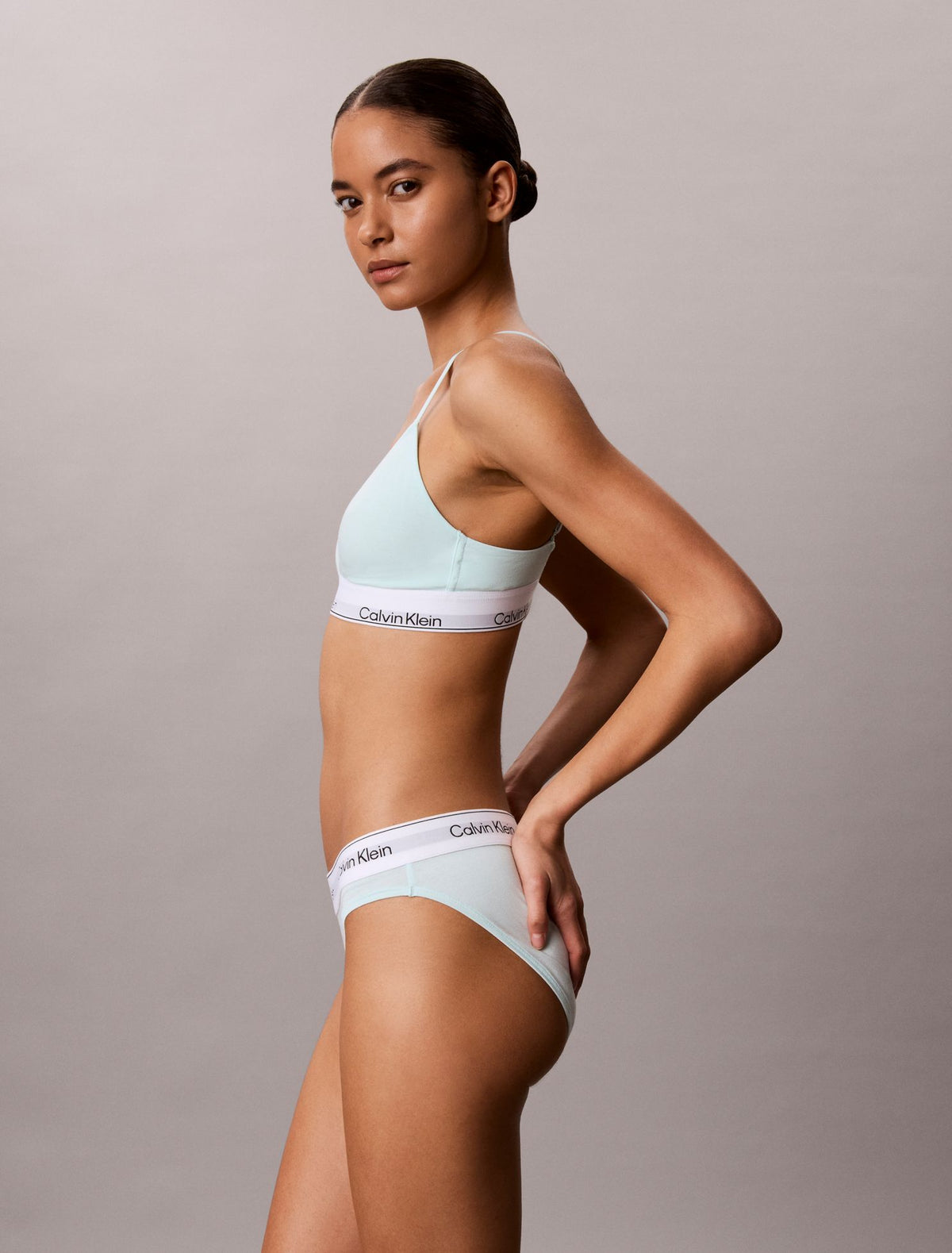 Icon Cotton Modal Lightly Lined Triangle Bralette - Calvin Klein Underwear