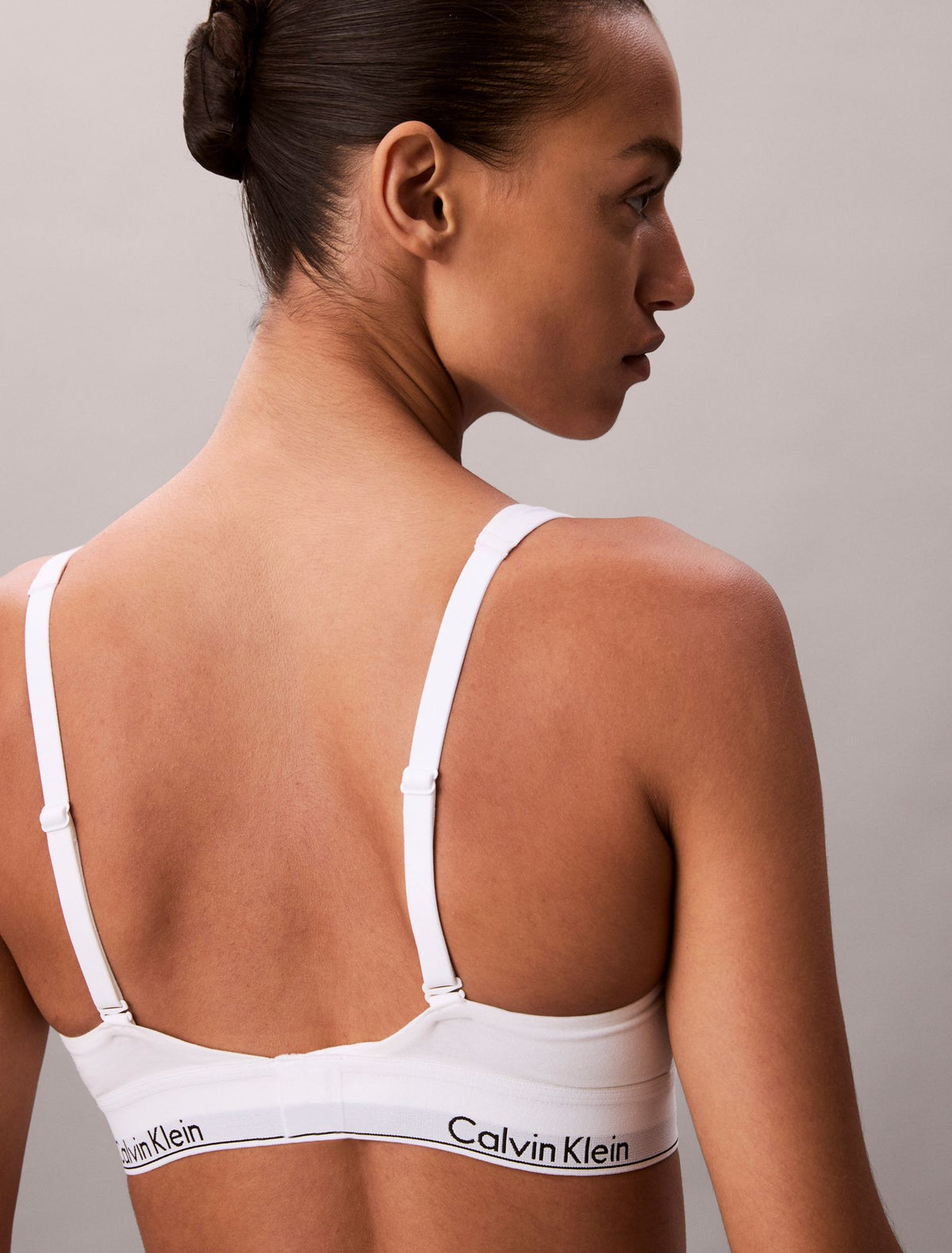 Icon Cotton Modal Unlined Triangle Bralette - Calvin Klein Underwear