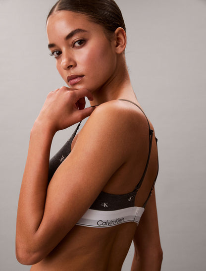 Icon Cotton Modal Lightly Lined Triangle Bralette - Calvin Klein Underwear