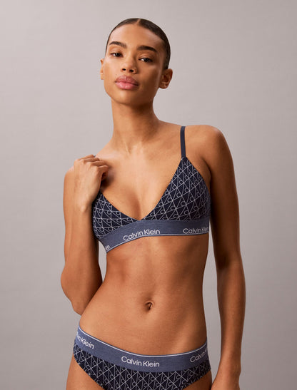 Icon Cotton Modal Lightly Lined Triangle Bralette - Calvin Klein Underwear