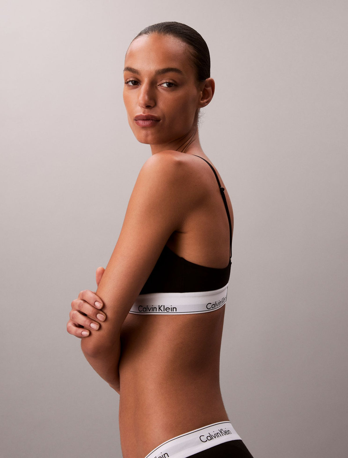Icon Cotton Modal Lightly Lined Triangle Bralette - Calvin Klein Underwear