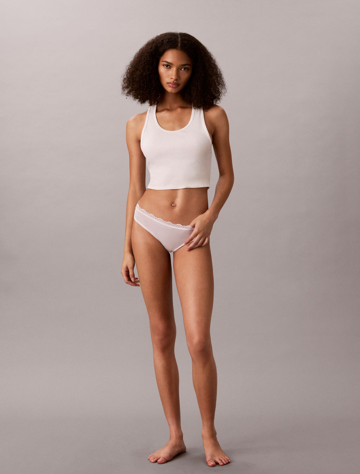 Microfiber Stretch with Lace 3-Pack Thong - Calvin Klein Underwear