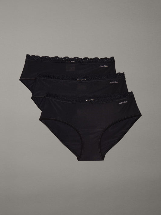 Microfiber Stretch with Lace 3-Pack Hipster - Calvin Klein Underwear