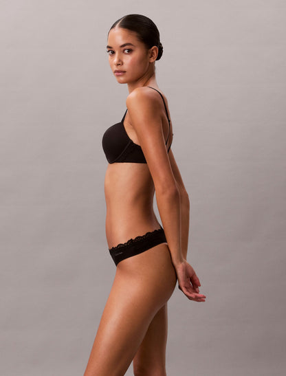 Microfiber Stretch with Lace 3-Pack Thong - Calvin Klein Underwear